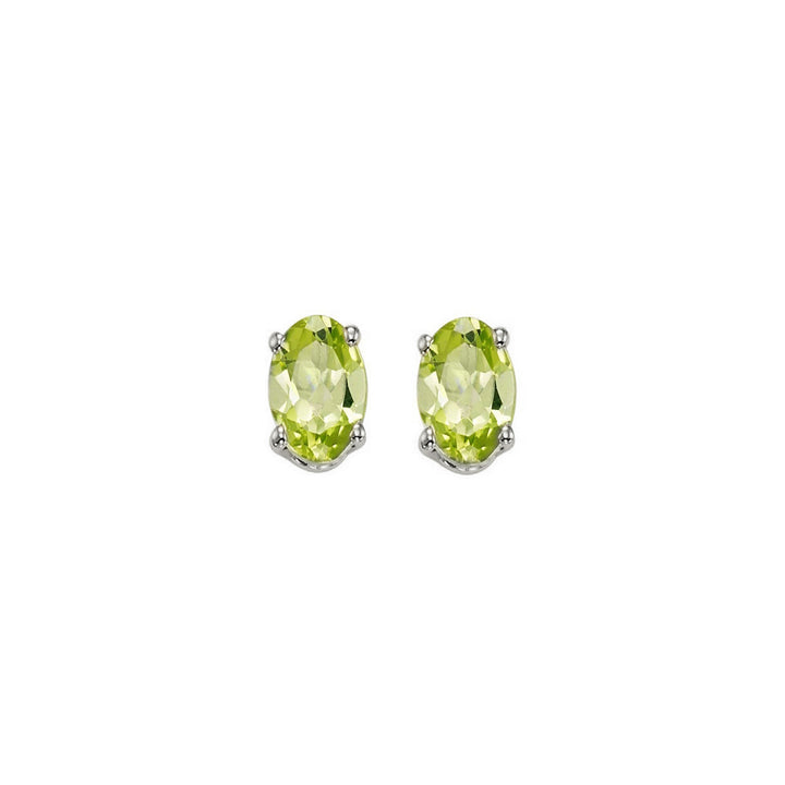 14Kt White Gold Peridot 3/4Ctw Earring