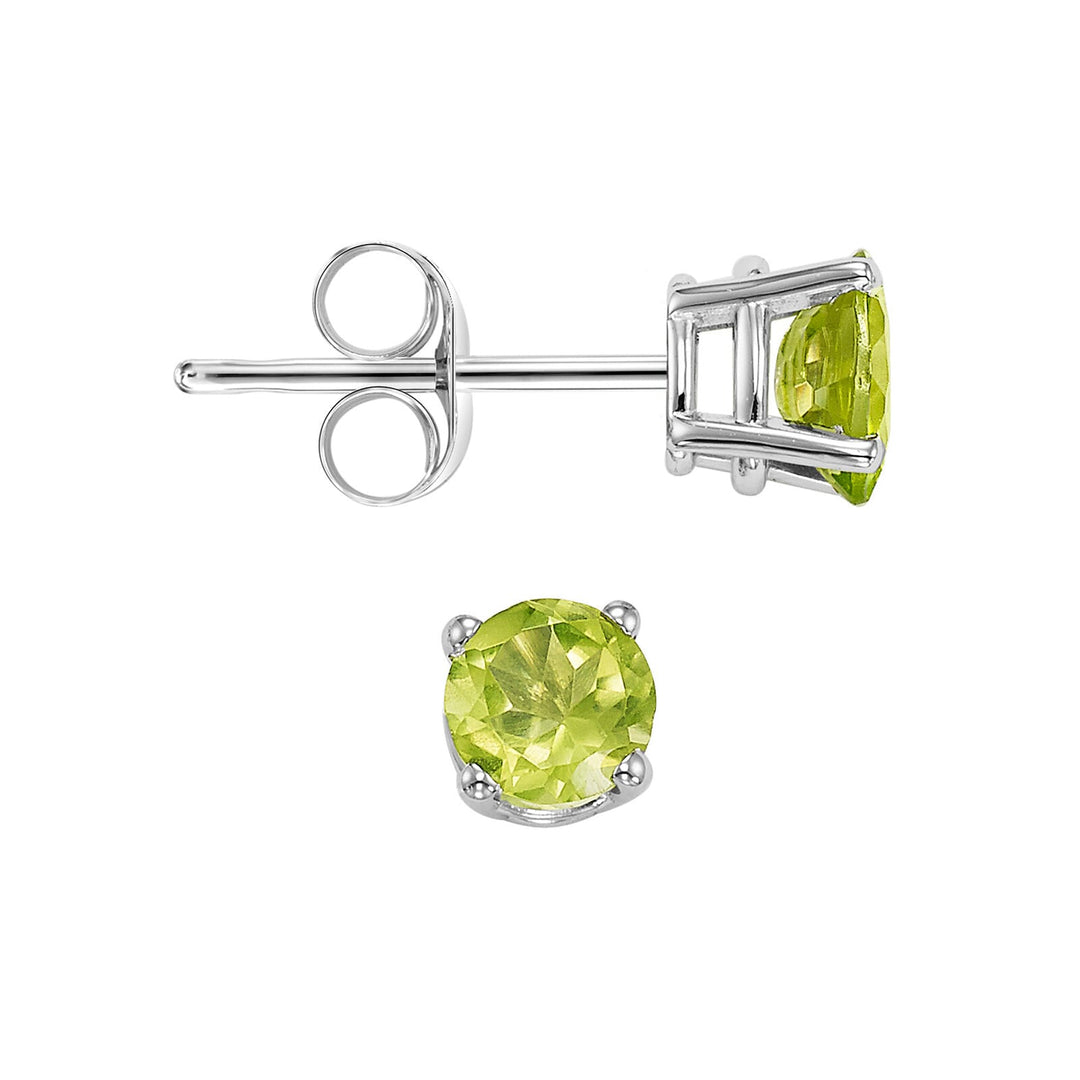 14Kt White Gold Peridot 1/2Ctw Earring