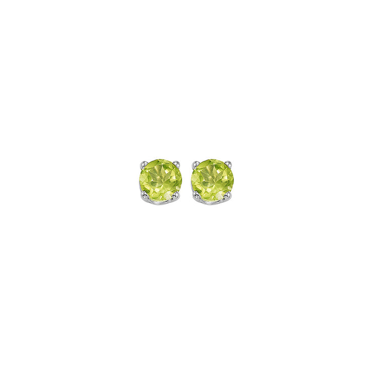 14Kt White Gold Peridot 1/2Ctw Earring