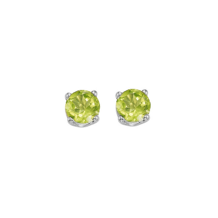 14Kt White Gold Peridot 1Ctw Earring