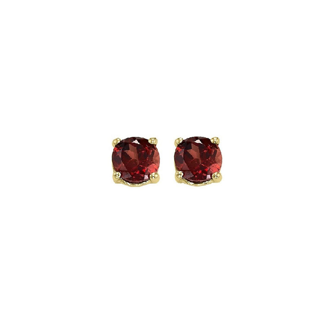 14Kt Yellow Gold Garnet 1/2Ctw Earring
