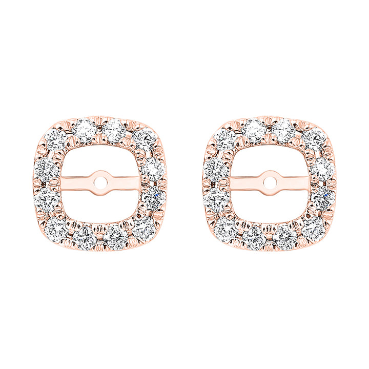 14Kt Rose Gold Diamond 1/5Ctw Earring