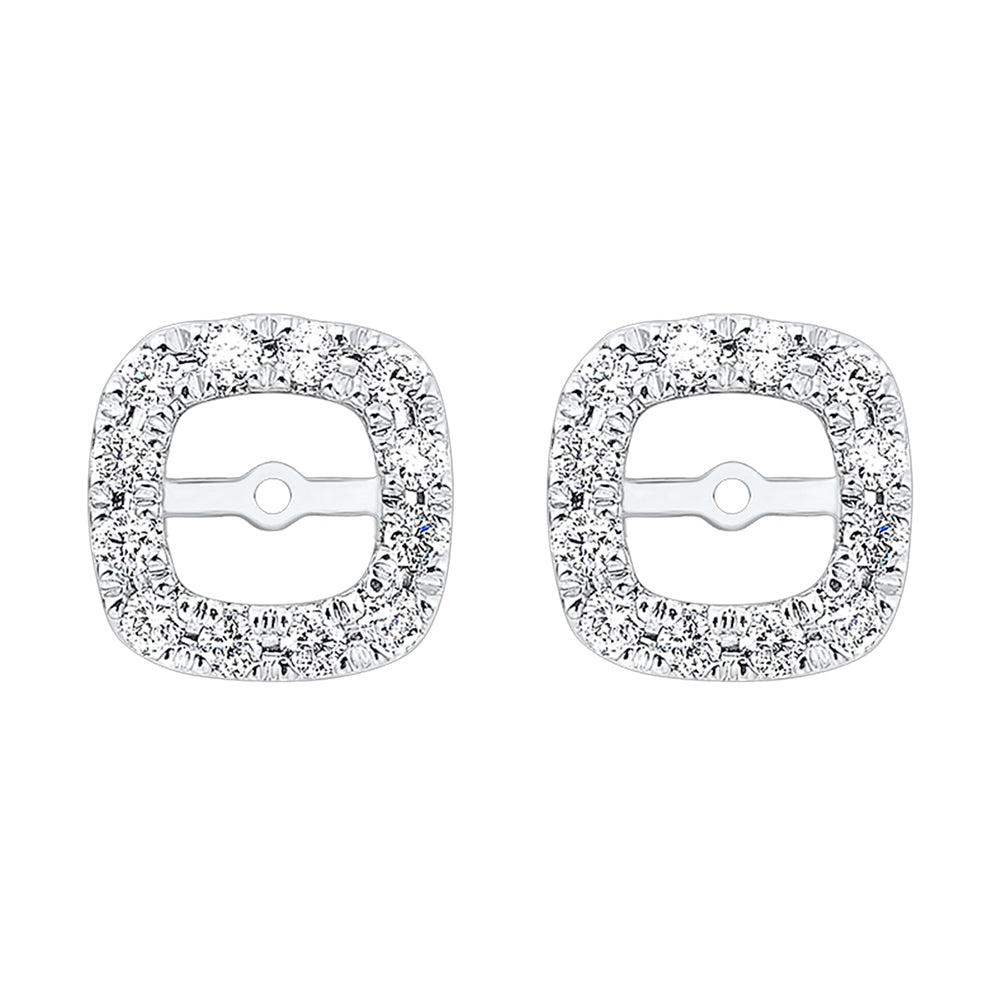 14Kt White Gold Diamond 1/5Ctw Earring