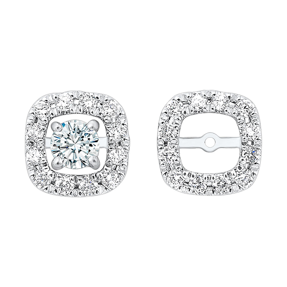 14Kt White Gold Diamond 1/5Ctw Earring