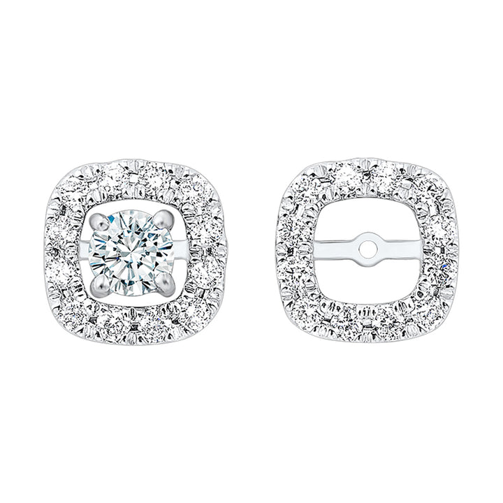 14Kt White Gold Diamond 1/5Ctw Earring