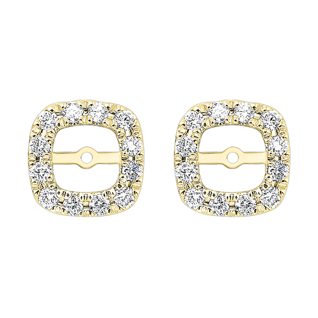 14Kt Yellow Gold Diamond 1/5Ctw Earring