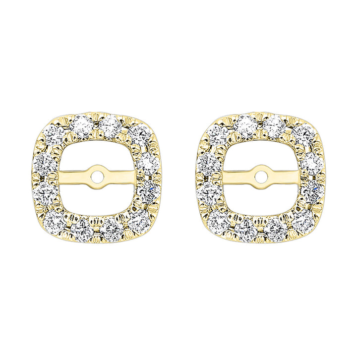 14Kt Yellow Gold Diamond 1/5Ctw Earring