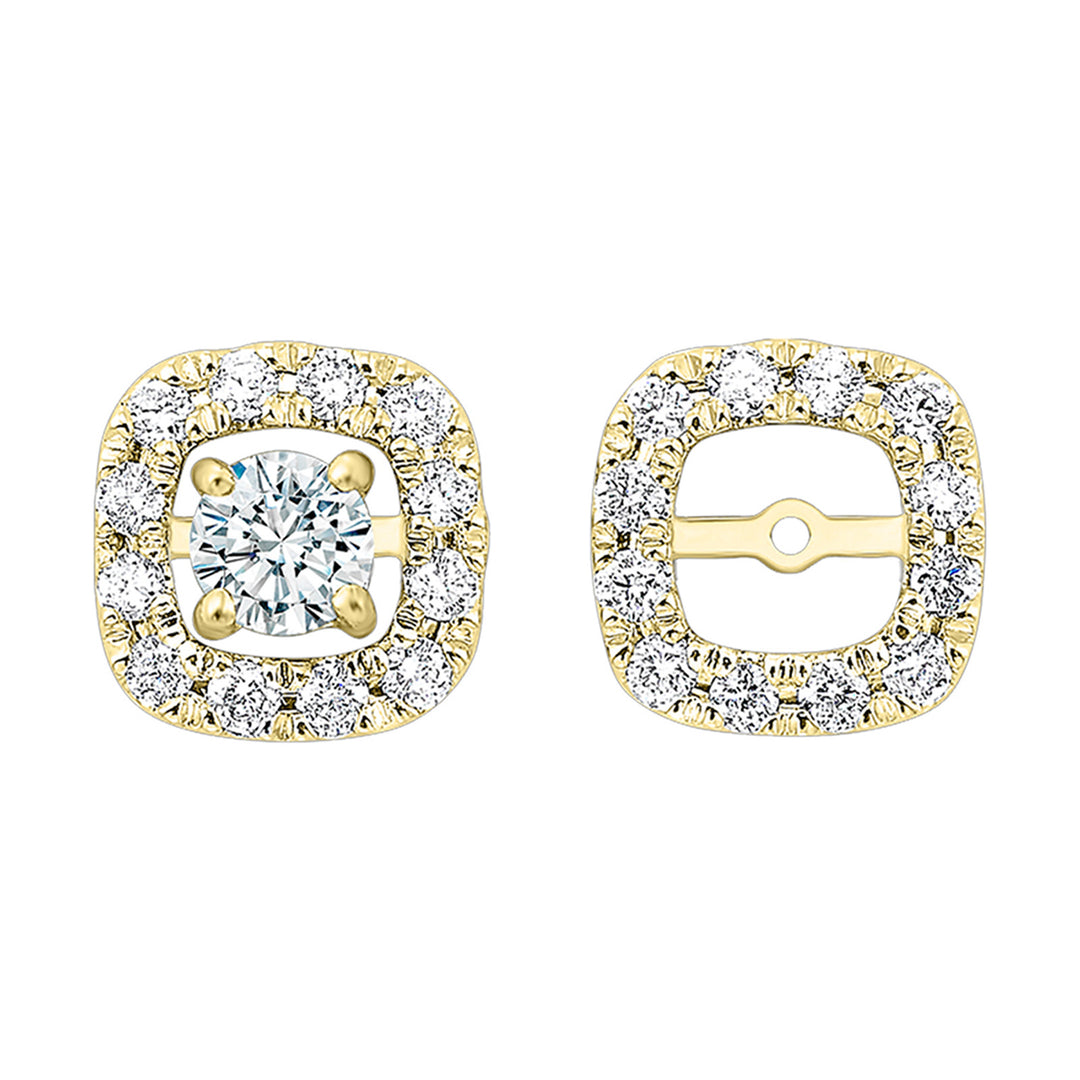 14Kt Yellow Gold Diamond 1/5Ctw Earring