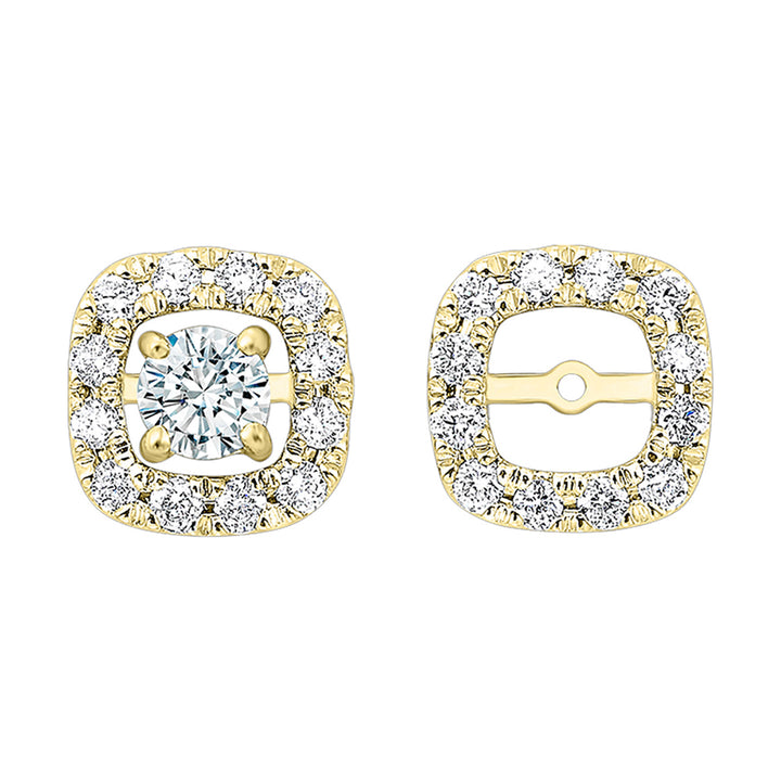 14Kt Yellow Gold Diamond 1/5Ctw Earring