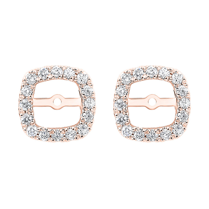 14Kt Rose Gold Diamond 1/5Ctw Earring