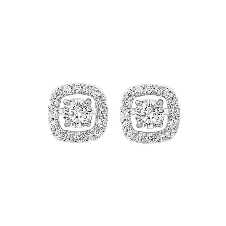 14Kt White Gold Diamond 1/5Ctw Earring