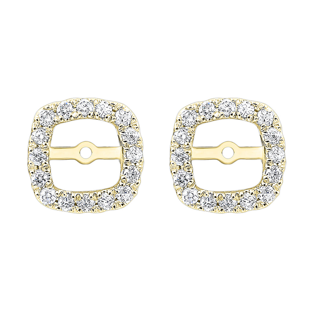14Kt Yellow Gold Diamond 1/5Ctw Earring