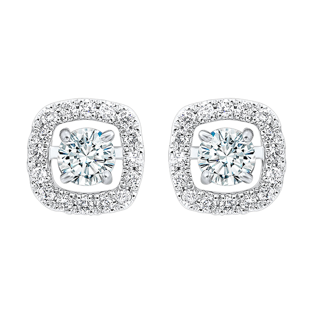 14Kt White Gold Diamond 1/5Ctw Earring