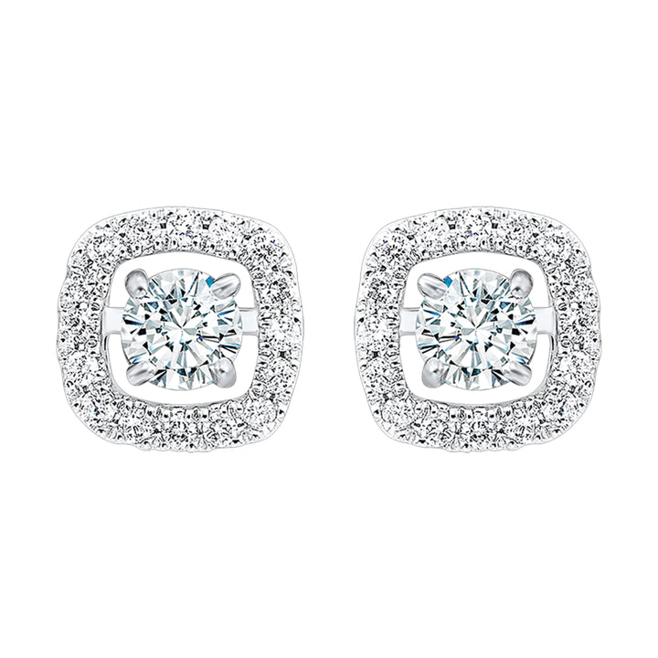 14Kt White Gold Diamond 1/5Ctw Earring