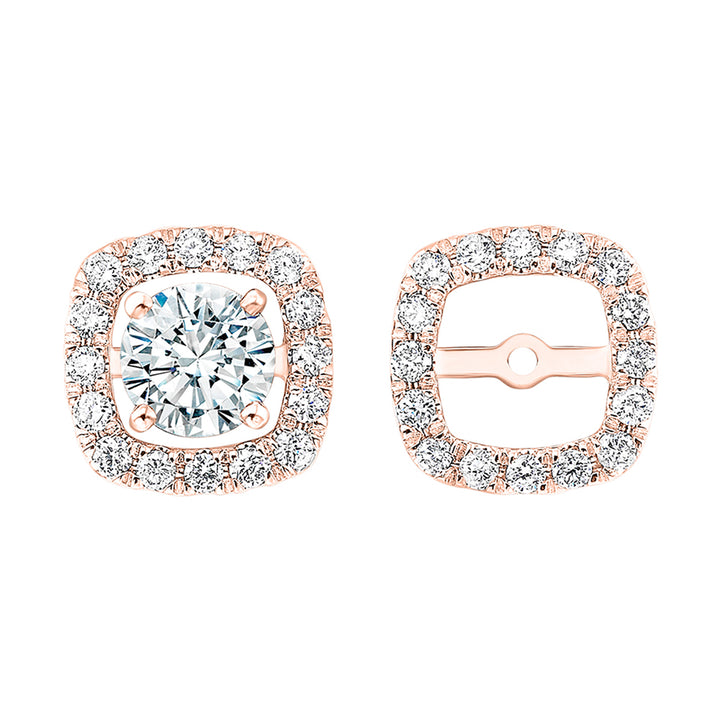 14Kt Rose Gold Diamond 1/5Ctw Earring