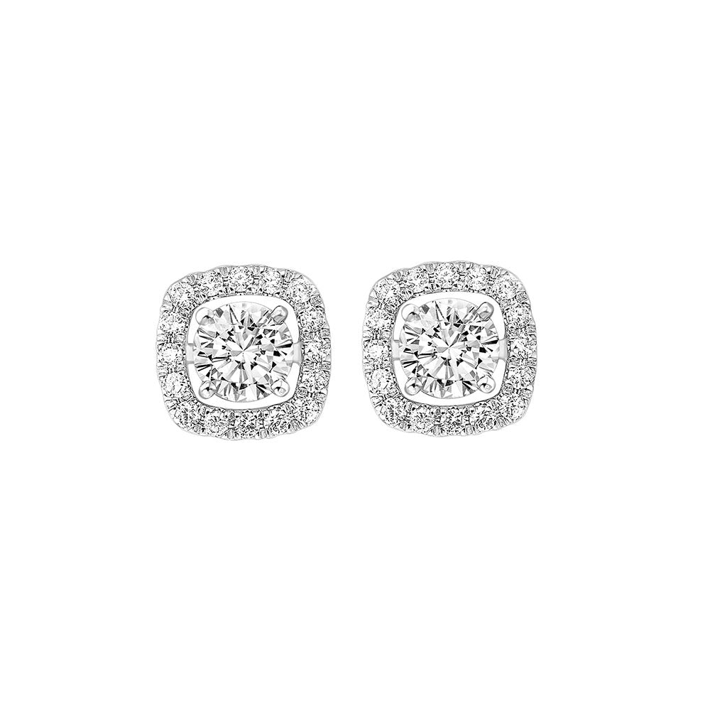 14Kt White Gold Diamond 1/5Ctw Earring