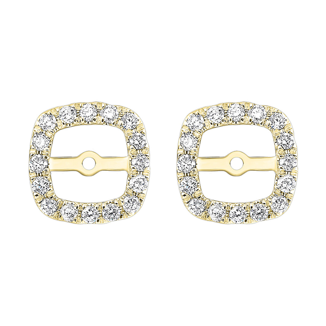 14Kt Yellow Gold Diamond 1/5Ctw Earring