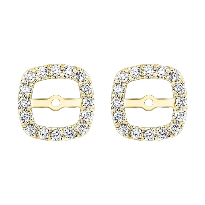 14Kt Yellow Gold Diamond 1/5Ctw Earring