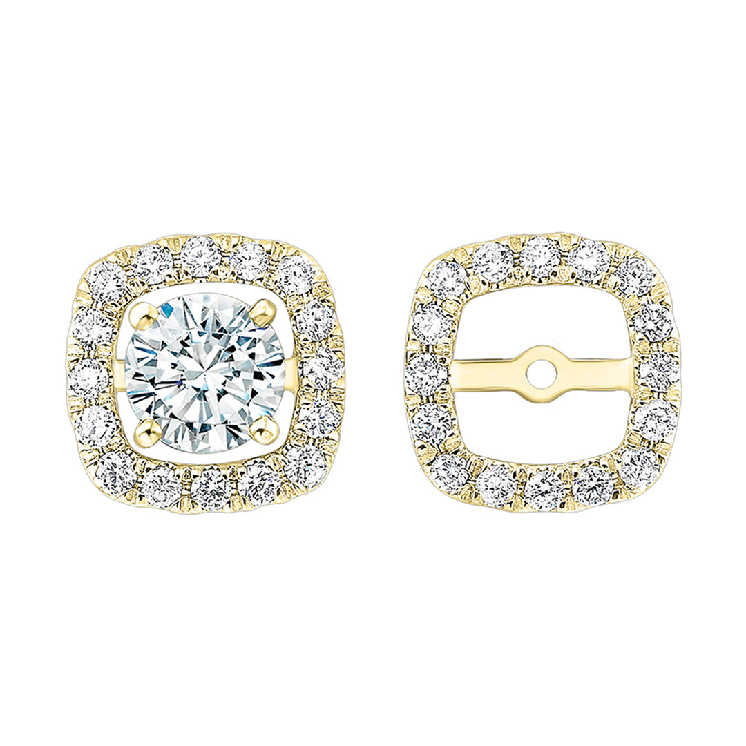 14Kt Yellow Gold Diamond 1/5Ctw Earring