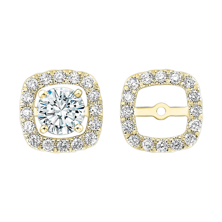 14Kt Yellow Gold Diamond 1/5Ctw Earring