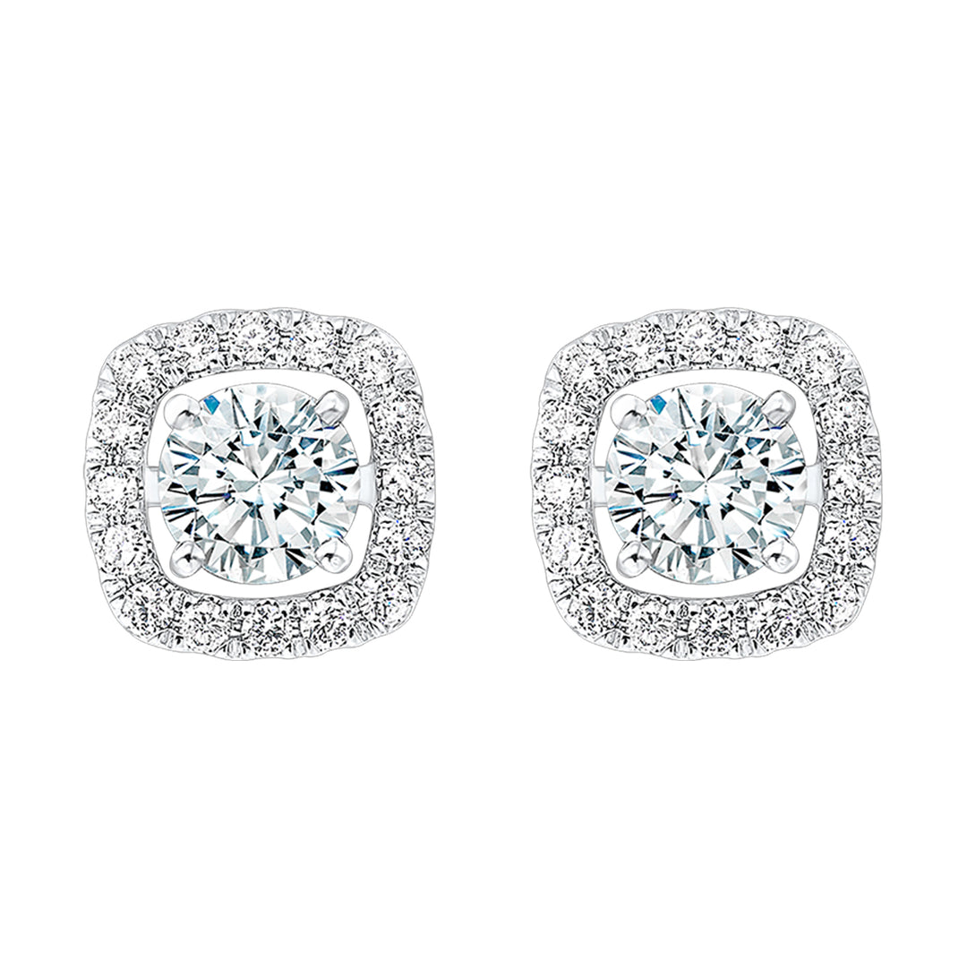 14Kt White Gold Diamond 1/5Ctw Earring