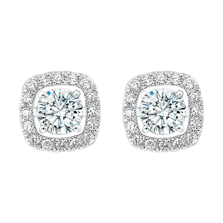 14Kt White Gold Diamond 1/5Ctw Earring