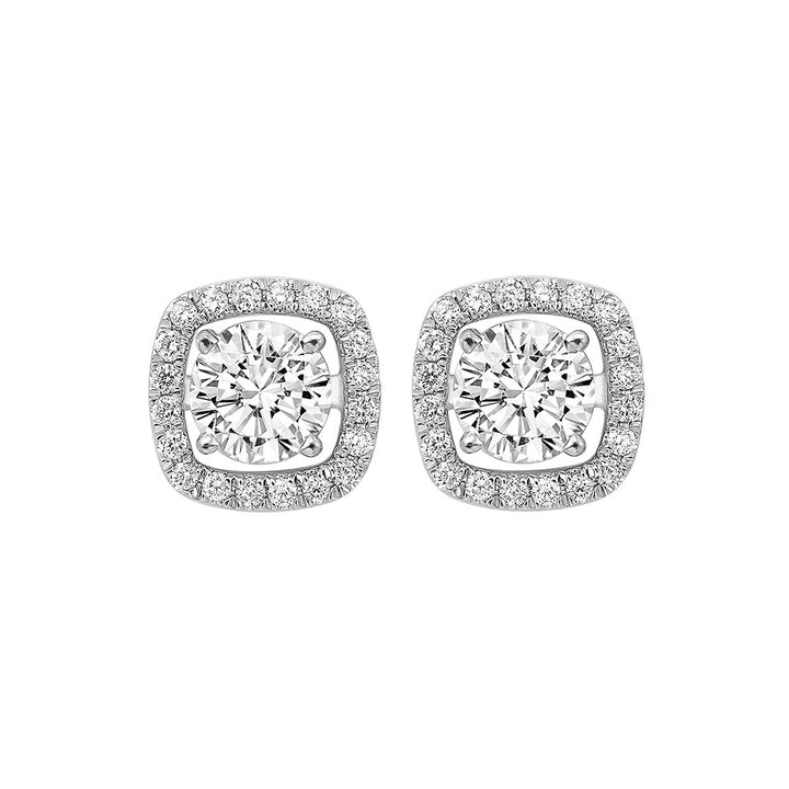 14Kt White Gold Diamond 1/4Ctw Earring