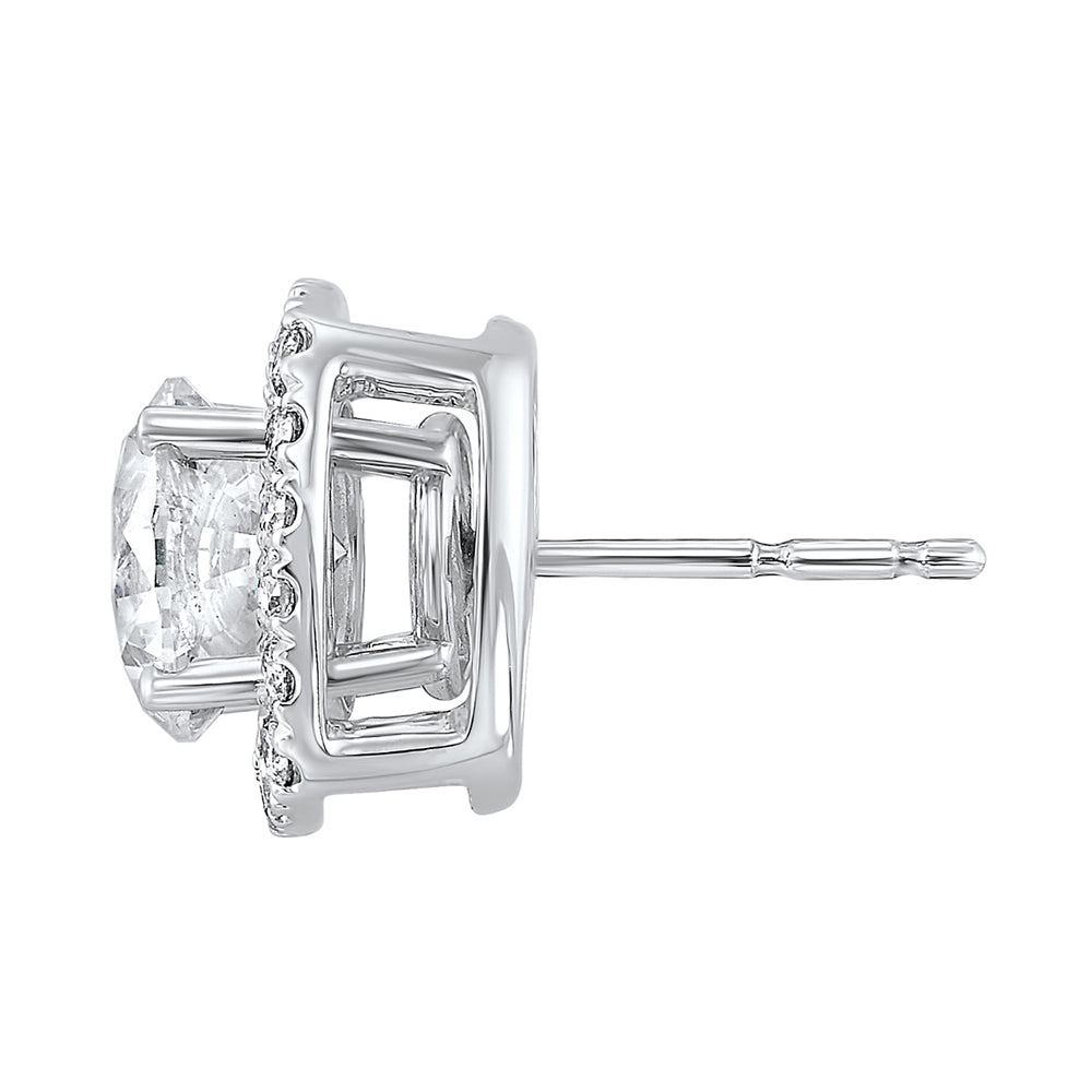 14Kt White Gold Diamond 1/3Ctw Earring
