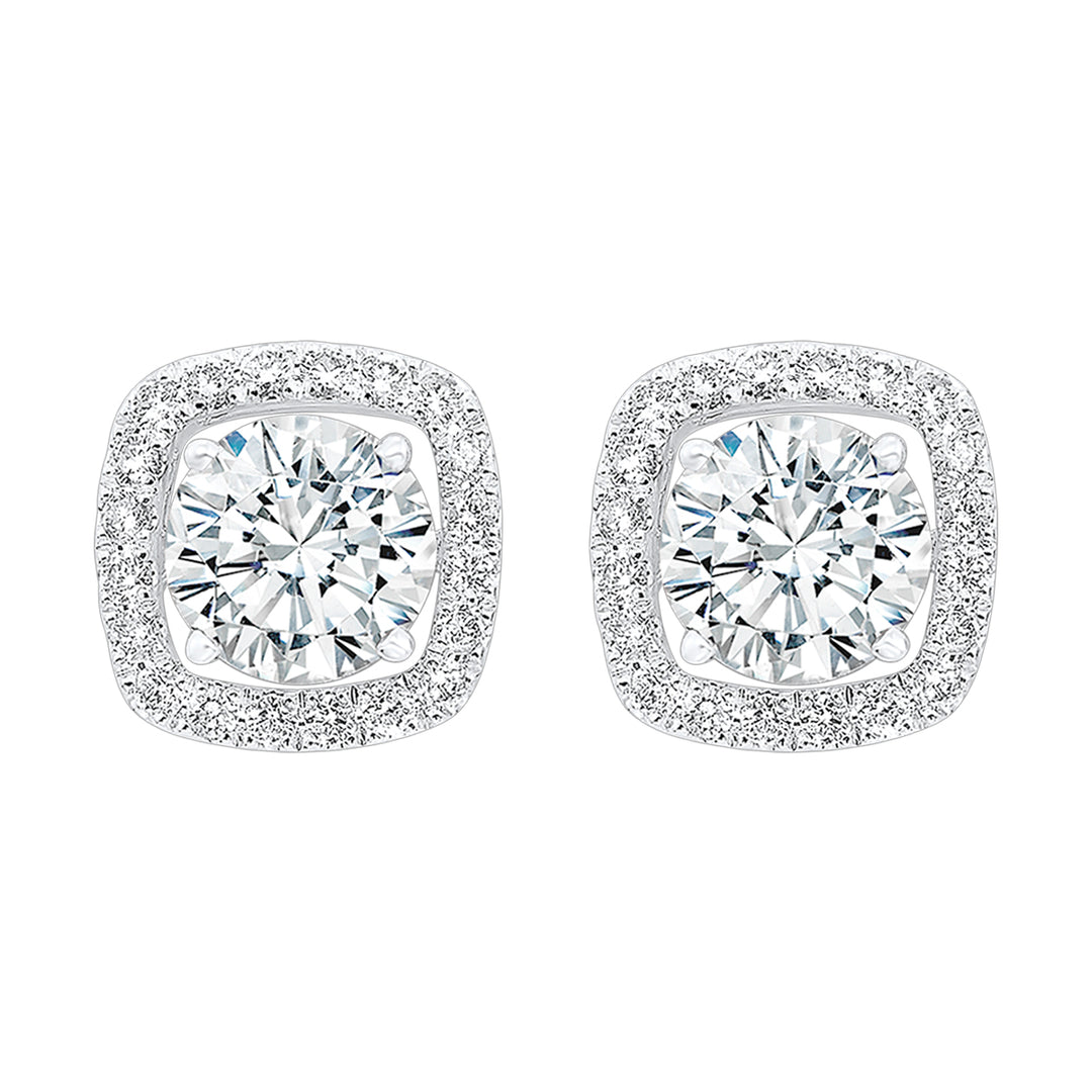 14Kt White Gold Diamond 1/3Ctw Earring
