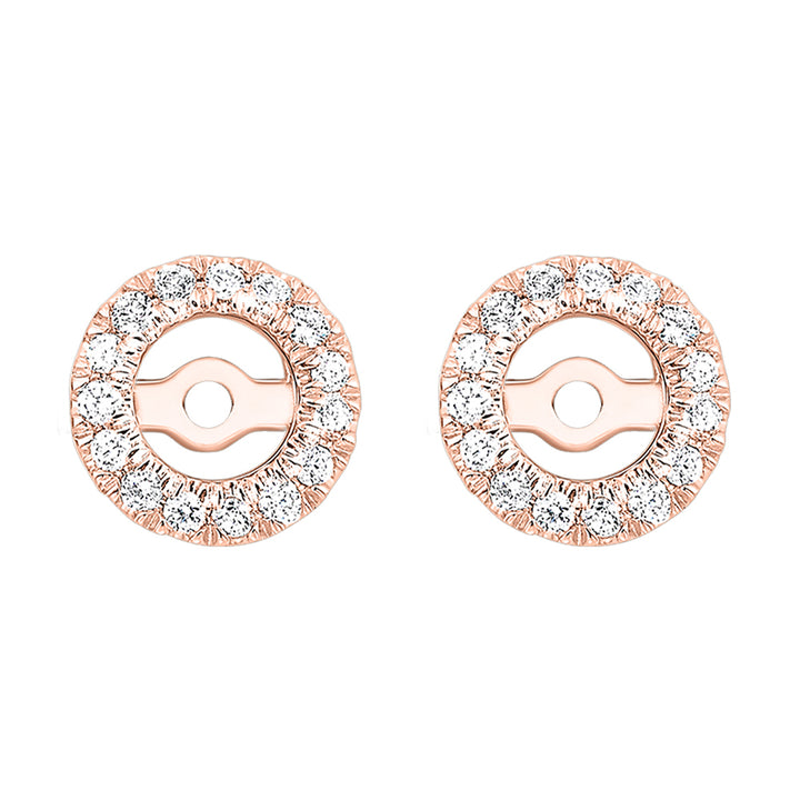 14Kt Rose Gold Diamond 1/6Ctw Earring