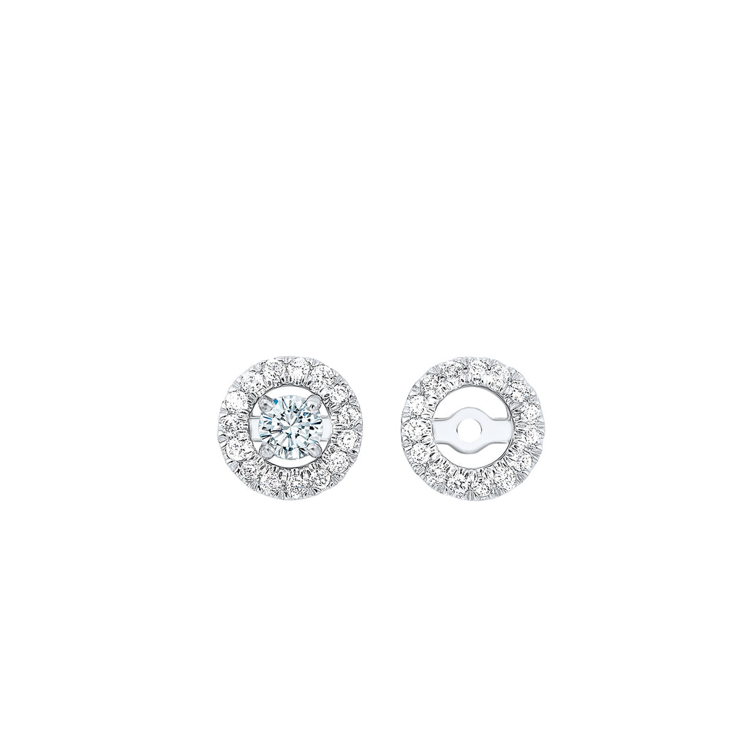 14Kt White Gold Diamond 1/6Ctw Earring