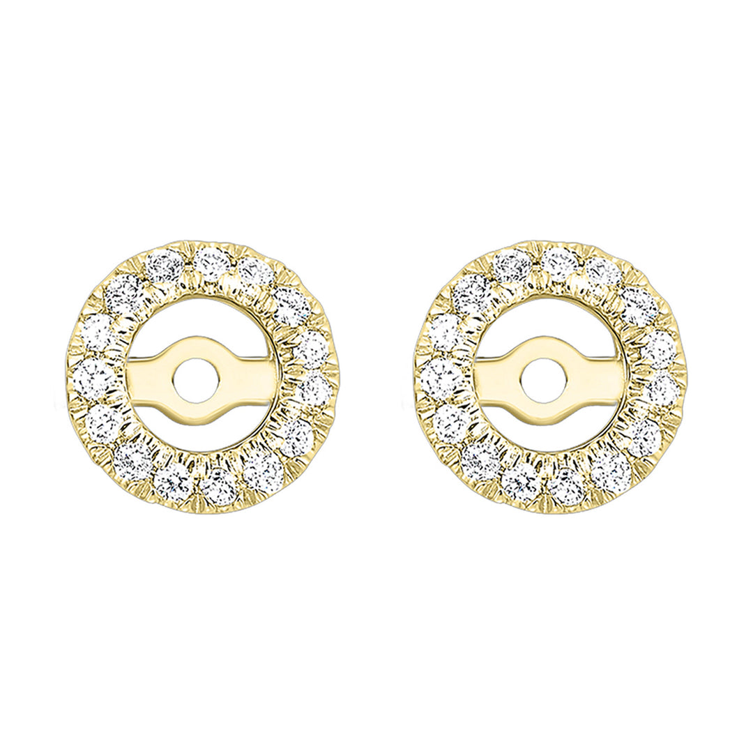 14Kt Yellow Gold Diamond 1/6Ctw Earring