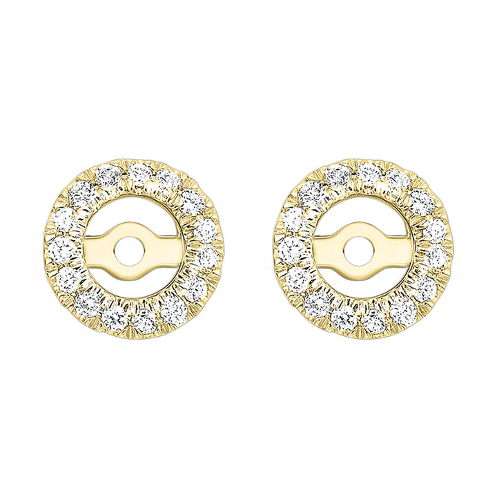 14Kt Yellow Gold Diamond 1/6Ctw Earring