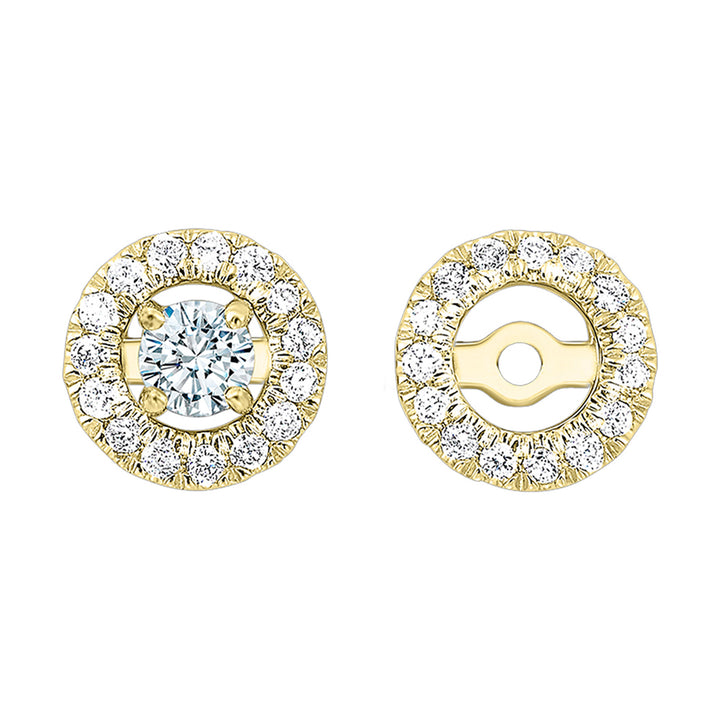 14Kt Yellow Gold Diamond 1/6Ctw Earring