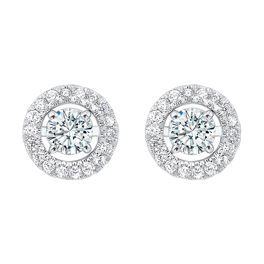 14Kt White Gold Diamond 1/5Ctw Earring