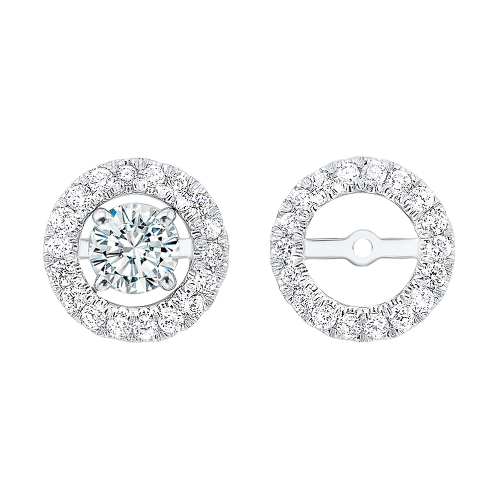 14Kt White Gold Diamond 1/5Ctw Earring