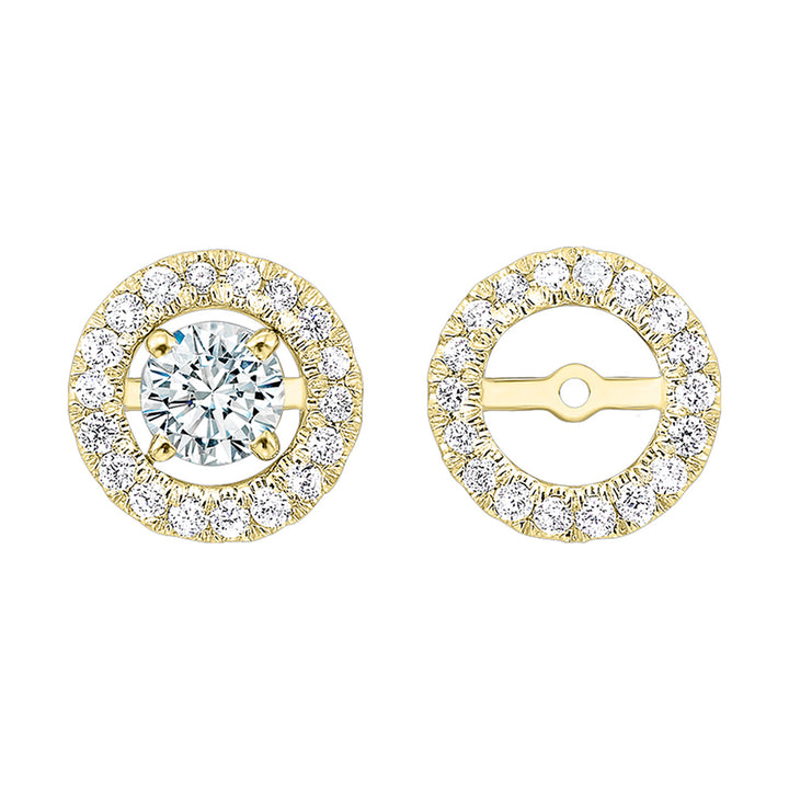 14Kt Yellow Gold Diamond 1/5Ctw Earring