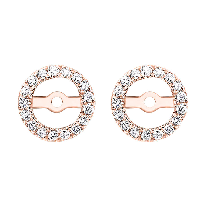 14Kt Rose Gold Diamond 1/5Ctw Earring