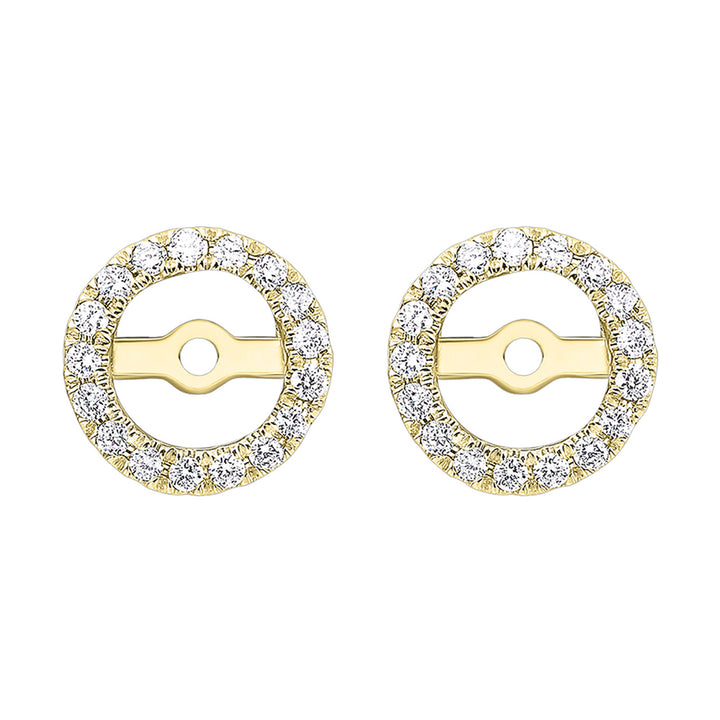 14Kt Yellow Gold Diamond 1/5Ctw Earring