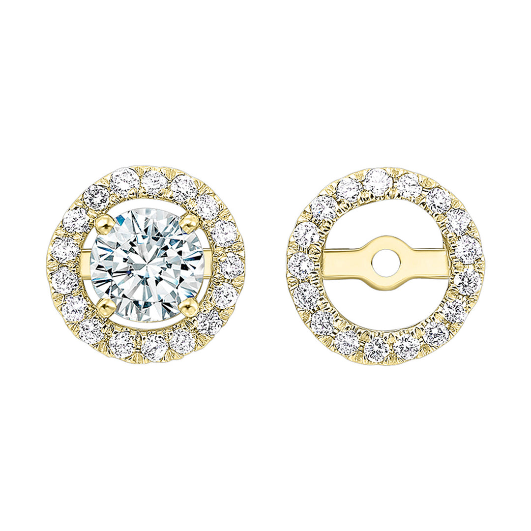 14Kt Yellow Gold Diamond 1/5Ctw Earring