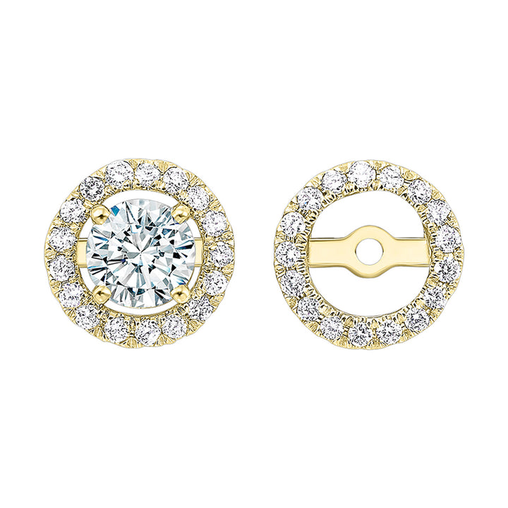 14Kt Yellow Gold Diamond 1/5Ctw Earring