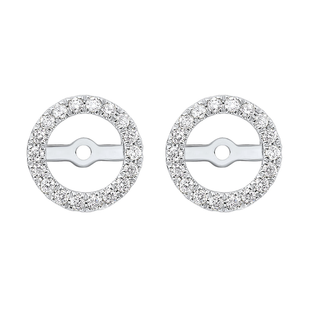 14Kt White Gold Diamond 1/4Ctw Earring