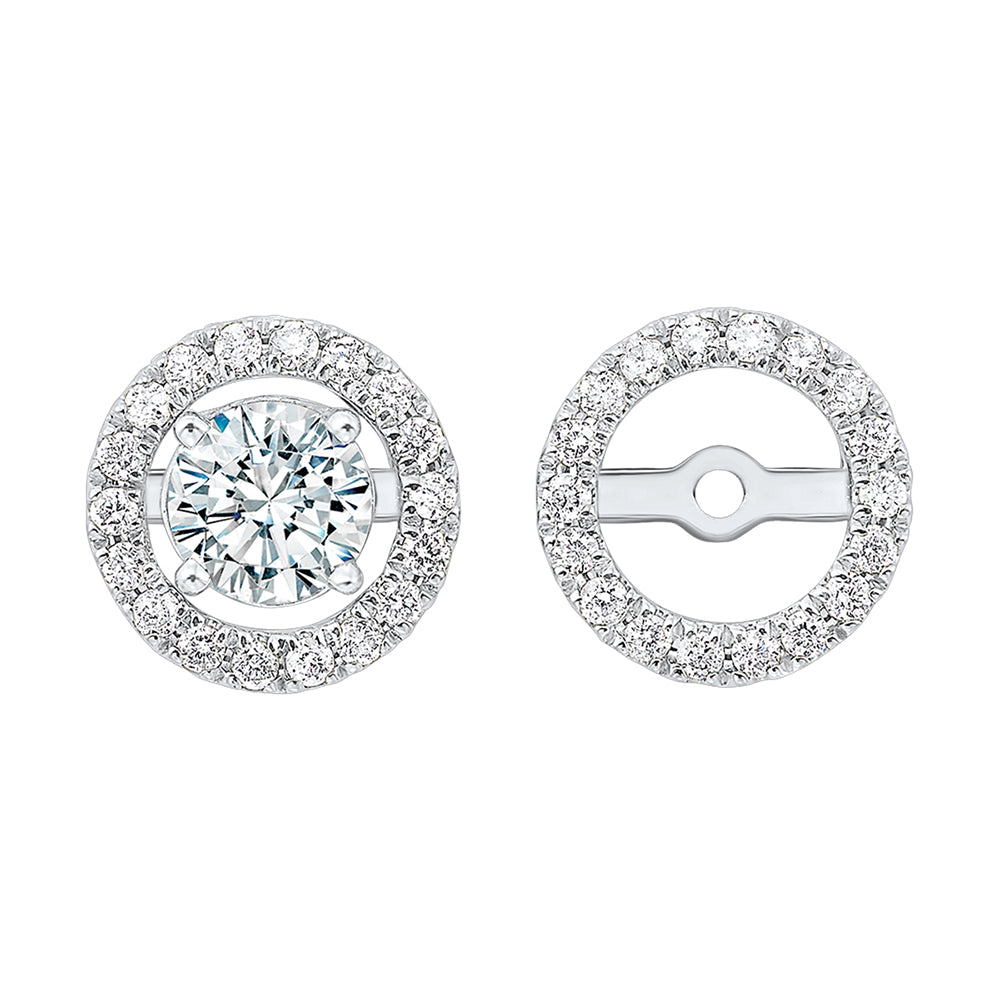 14Kt White Gold Diamond 1/4Ctw Earring