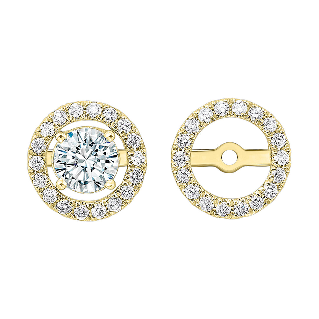 14Kt Yellow Gold Diamond 1/4Ctw Earring