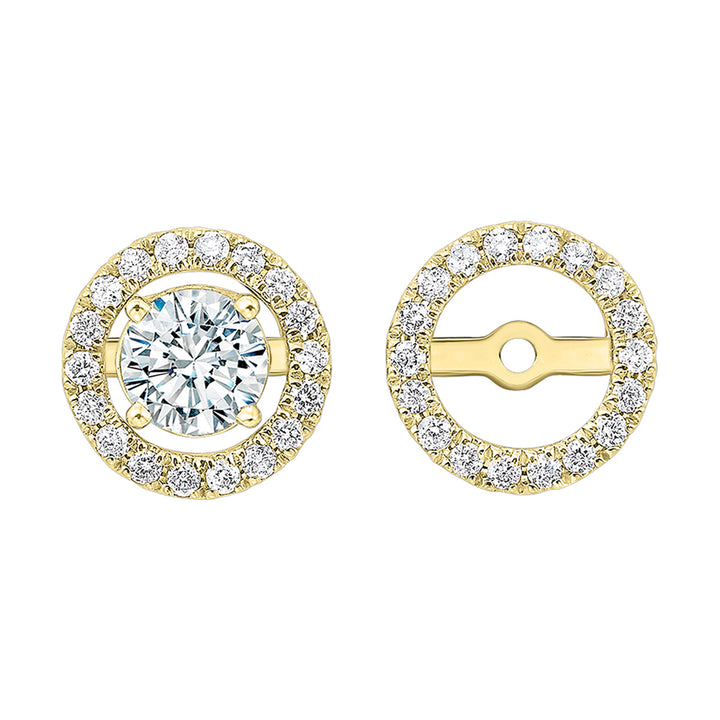 14Kt Yellow Gold Diamond 1/4Ctw Earring
