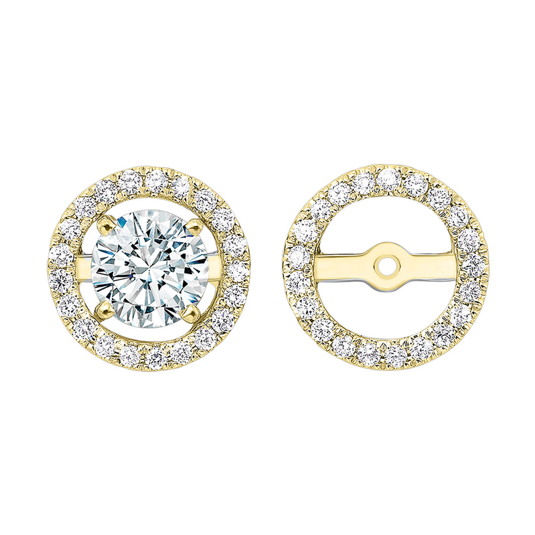14Kt Yellow Gold Diamond 1/4Ctw Earring