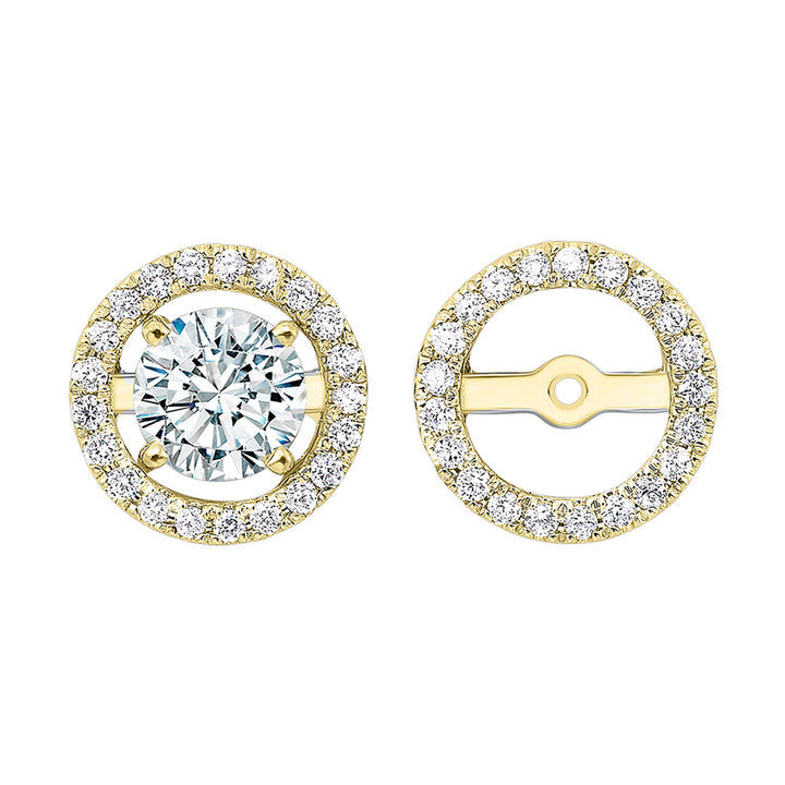 14Kt Yellow Gold Diamond 1/4Ctw Earring