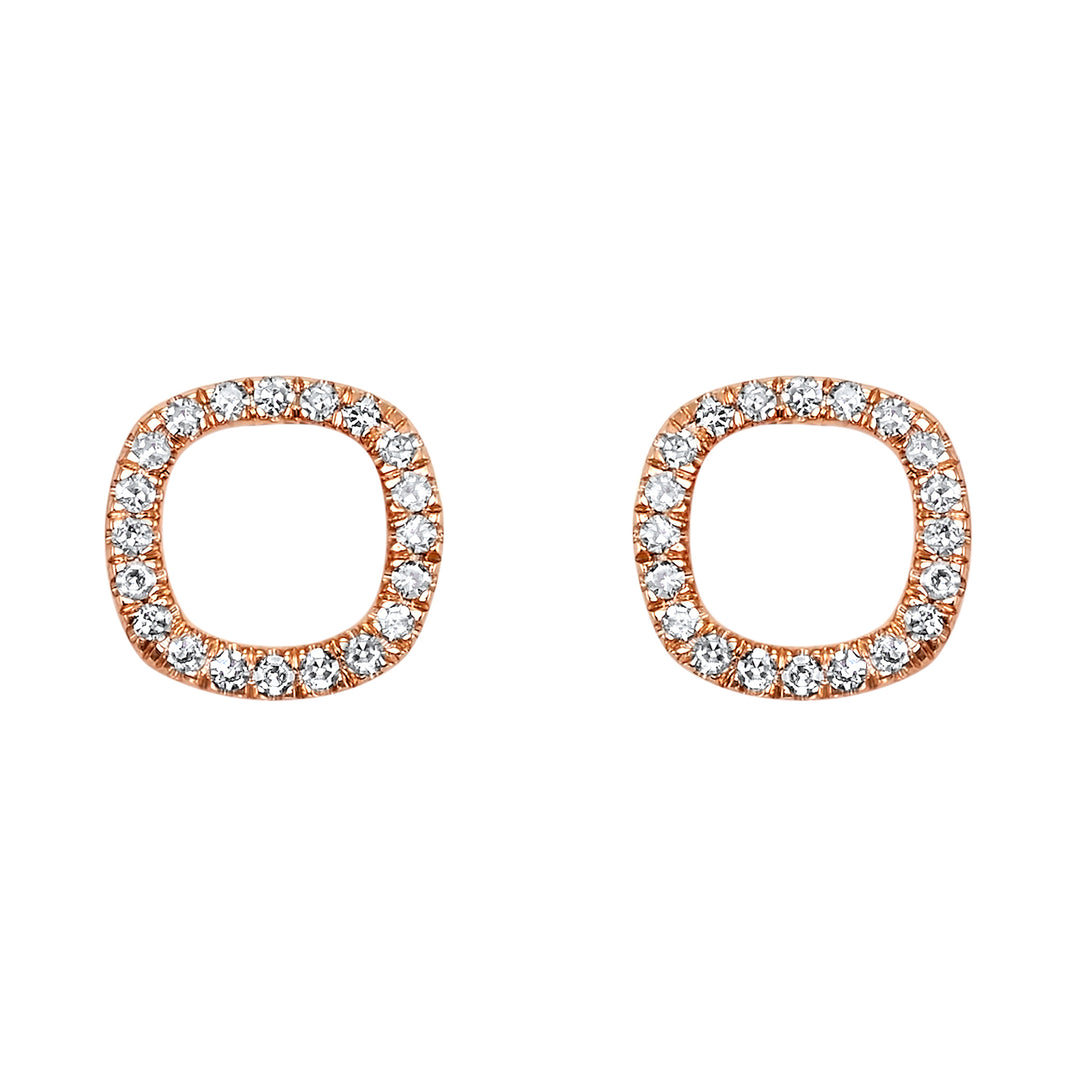 14Kt Rose Gold Diamond 1/15Ctw Earring