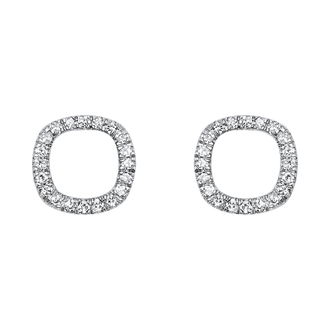 14Kt White Gold Diamond 1/15Ctw Earring