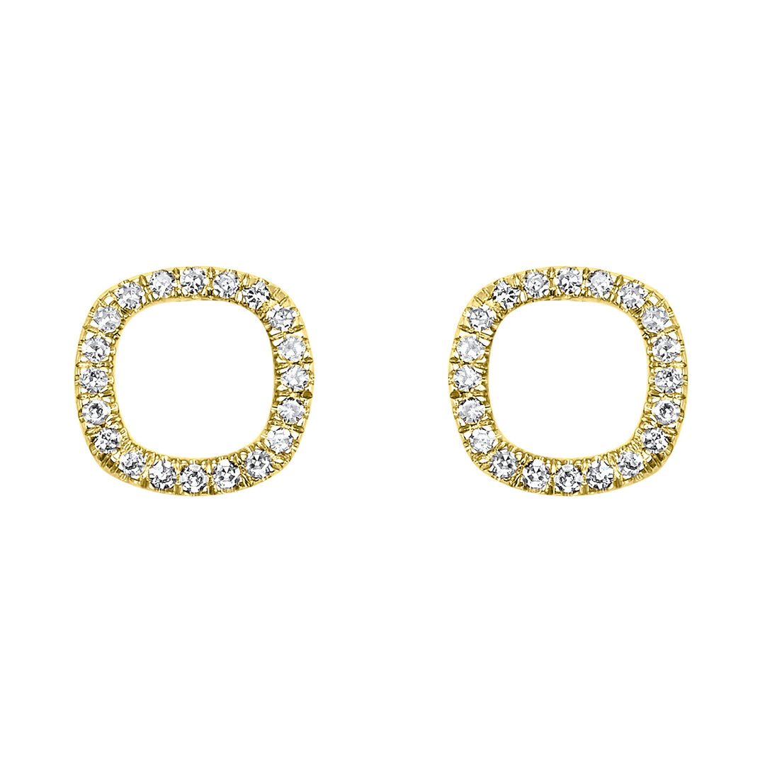 14Kt Yellow Gold Diamond 1/15Ctw Earring